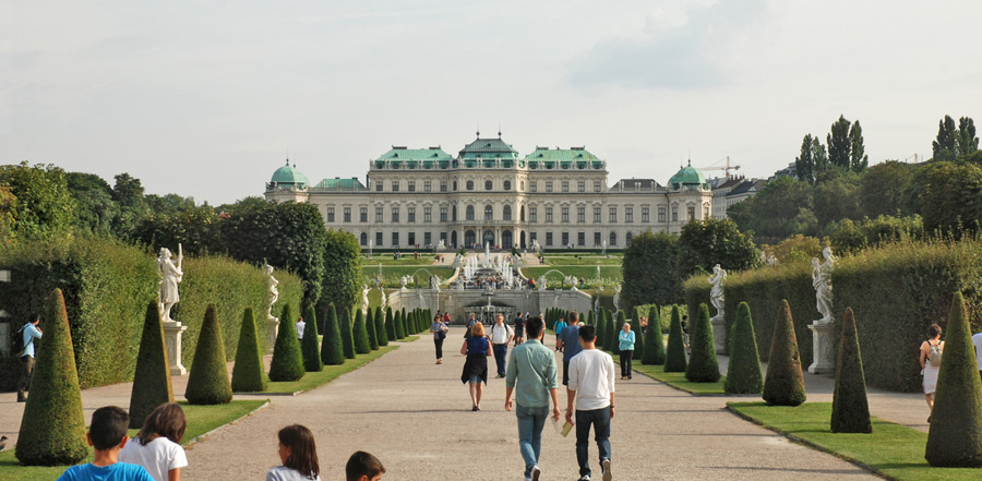 Das Schloss Belvedere in Wien