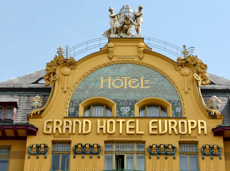Jugendstil am Wenzelsplatz: das Grand Hotel Europa © IBK